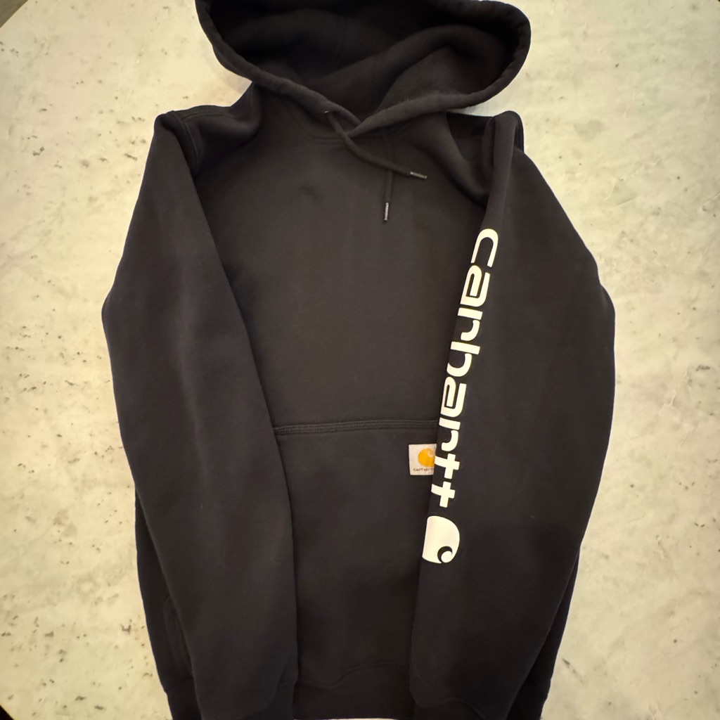 Carhartt Women’s Clarksburg Relaxed Black Hoodie Small